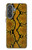 S3365 Yellow Python Skin Graphic Print Hülle Schutzhülle Taschen für Samsung Galaxy A37