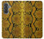 S3365 Yellow Python Skin Graphic Print Hülle Schutzhülle Taschen für Samsung Galaxy A37
