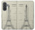 S3474 Eiffel Architectural Drawing Hülle Schutzhülle Taschen für Samsung Galaxy A37