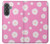 S3500 Pink Floral Pattern Hülle Schutzhülle Taschen für Samsung Galaxy A37