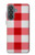 S3535 Red Gingham Hülle Schutzhülle Taschen für Samsung Galaxy A37
