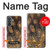 S3691 Gold Peacock Feather Hülle Schutzhülle Taschen für Samsung Galaxy A37