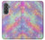S3706 Pastel Rainbow Galaxy Pink Sky Hülle Schutzhülle Taschen für Samsung Galaxy A37