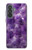 S3713 Purple Quartz Amethyst Graphic Printed Hülle Schutzhülle Taschen für Samsung Galaxy A37