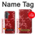 S3817 Red Floral Cherry blossom Pattern Hülle Schutzhülle Taschen für Samsung Galaxy A37