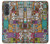 S3879 Retro Music Doodle Hülle Schutzhülle Taschen für Samsung Galaxy A37