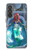 S3912 Cute Little Mermaid Aqua Spa Hülle Schutzhülle Taschen für Samsung Galaxy A37