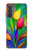 S3926 Colorful Tulip Oil Painting Hülle Schutzhülle Taschen für Samsung Galaxy A37