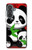 S3929 Cute Panda Eating Bamboo Hülle Schutzhülle Taschen für Samsung Galaxy A37