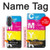 S3930 Cyan Magenta Yellow Key Hülle Schutzhülle Taschen für Samsung Galaxy A37