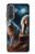 S3995 Grim Wolf Indian Girl Hülle Schutzhülle Taschen für Samsung Galaxy A37