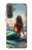 S4006 Oil Painting Mermaid Hülle Schutzhülle Taschen für Samsung Galaxy A37