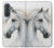S4025 White Horse Painting Hülle Schutzhülle Taschen für Samsung Galaxy A37