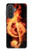 S0493 Music Note Burn Hülle Schutzhülle Taschen für Samsung Galaxy A57