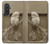 S1386 Paper Sculpture Owl Hülle Schutzhülle Taschen für Samsung Galaxy A57