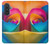 S1671 Rainbow Colorful Rose Hülle Schutzhülle Taschen für Samsung Galaxy A57