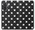 S2299 Black Polka Dots Hülle Schutzhülle Taschen für Samsung Galaxy A57