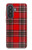 S2374 Tartan Red Pattern Hülle Schutzhülle Taschen für Samsung Galaxy A57