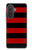 S2638 Black and Red Striped Hülle Schutzhülle Taschen für Samsung Galaxy A57