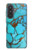 S2685 Aqua Turquoise Gemstone Graphic Printed Hülle Schutzhülle Taschen für Samsung Galaxy A57