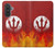 S2803 Fire Red Devil Spear Symbol Hülle Schutzhülle Taschen für Samsung Galaxy A57