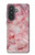S2843 Pink Marble Texture Hülle Schutzhülle Taschen für Samsung Galaxy A57