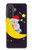 S2849 Cute Sleepy Owl Moon Night Hülle Schutzhülle Taschen für Samsung Galaxy A57