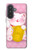 S3025 Pink Maneki Neko Lucky Cat Hülle Schutzhülle Taschen für Samsung Galaxy A57