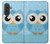 S3029 Cute Blue Owl Hülle Schutzhülle Taschen für Samsung Galaxy A57