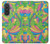 S3273 Flower Line Art Pattern Hülle Schutzhülle Taschen für Samsung Galaxy A57