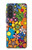 S3281 Colorful Hippie Flowers Pattern Hülle Schutzhülle Taschen für Samsung Galaxy A57