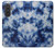 S3439 Fabric Indigo Tie Dye Hülle Schutzhülle Taschen für Samsung Galaxy A57