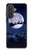 S3508 Xmas Santa Moon Hülle Schutzhülle Taschen für Samsung Galaxy A57