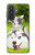 S3795 Kitten Cat Playful Siberian Husky Dog Paint Hülle Schutzhülle Taschen für Samsung Galaxy A57