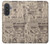 S3819 Retro Vintage Paper Hülle Schutzhülle Taschen für Samsung Galaxy A57