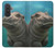 S3871 Cute Baby Hippo Hippopotamus Hülle Schutzhülle Taschen für Samsung Galaxy A57