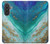 S3920 Abstract Ocean Blue Color Mixed Emerald Hülle Schutzhülle Taschen für Samsung Galaxy A57