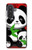 S3929 Cute Panda Eating Bamboo Hülle Schutzhülle Taschen für Samsung Galaxy A57