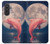 S4045 Dolphin Moon Night Hülle Schutzhülle Taschen für Samsung Galaxy A57