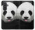 S4049 Cute Panda Stick Out Tongue Hülle Schutzhülle Taschen für Samsung Galaxy A57