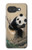 S2210 Panda Fluffy Art Painting Hülle Schutzhülle Taschen für Google Pixel 10a