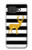 S2794 Black and White Striped Deer Gold Sparkles Hülle Schutzhülle Taschen für Google Pixel 10a
