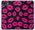S2933 Pink Lips Kisses on Black Hülle Schutzhülle Taschen für iPhone 17e