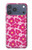 S4097 Pink Floral Seamless Pattern Design Hülle Schutzhülle Taschen für iPhone 17 Pro Max