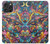 S4085 Cosmic Spaceship Psychedelic Art Hülle Schutzhülle Taschen für iPhone 16 pro max