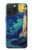 S4092 Moonlit Lighthouse Coastal Painting Hülle Schutzhülle Taschen für iPhone 15 Pro Max