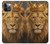 S4093 Royal Lion Portrait Artwork Hülle Schutzhülle Taschen für iPhone 12, iPhone 12 Pro