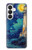S4092 Moonlit Lighthouse Coastal Painting Hülle Schutzhülle Taschen für Samsung Galaxy S26