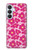 S4097 Pink Floral Seamless Pattern Design Hülle Schutzhülle Taschen für Samsung Galaxy S26 Plus