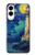 S4092 Moonlit Lighthouse Coastal Painting Hülle Schutzhülle Taschen für Samsung Galaxy S25 Edge